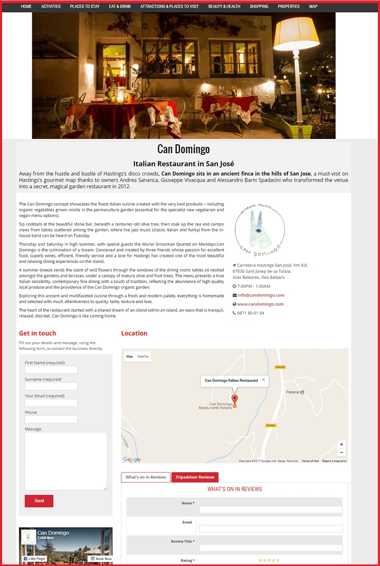 Sales Page Example when Advertise with us What's on in Rock Hill.com
